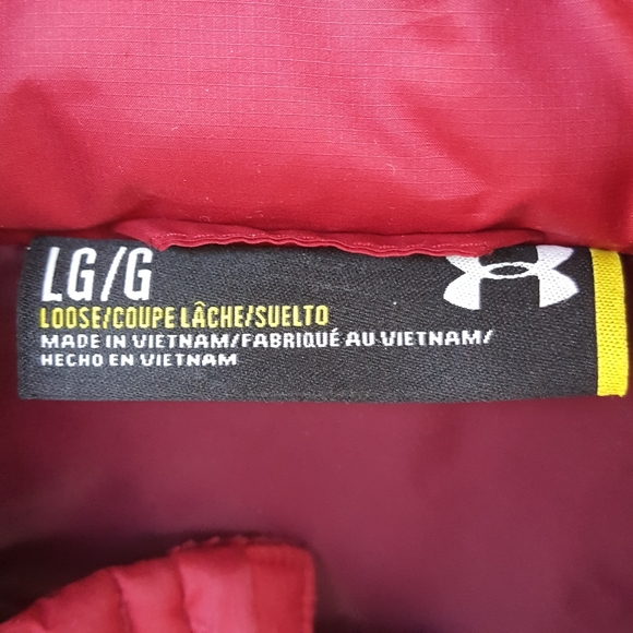 OVER $100 OFF!!!🔥 L UNDER ARMOUR BURGUNDY RED PACKABLE PUFFER - Picture 11 of 16